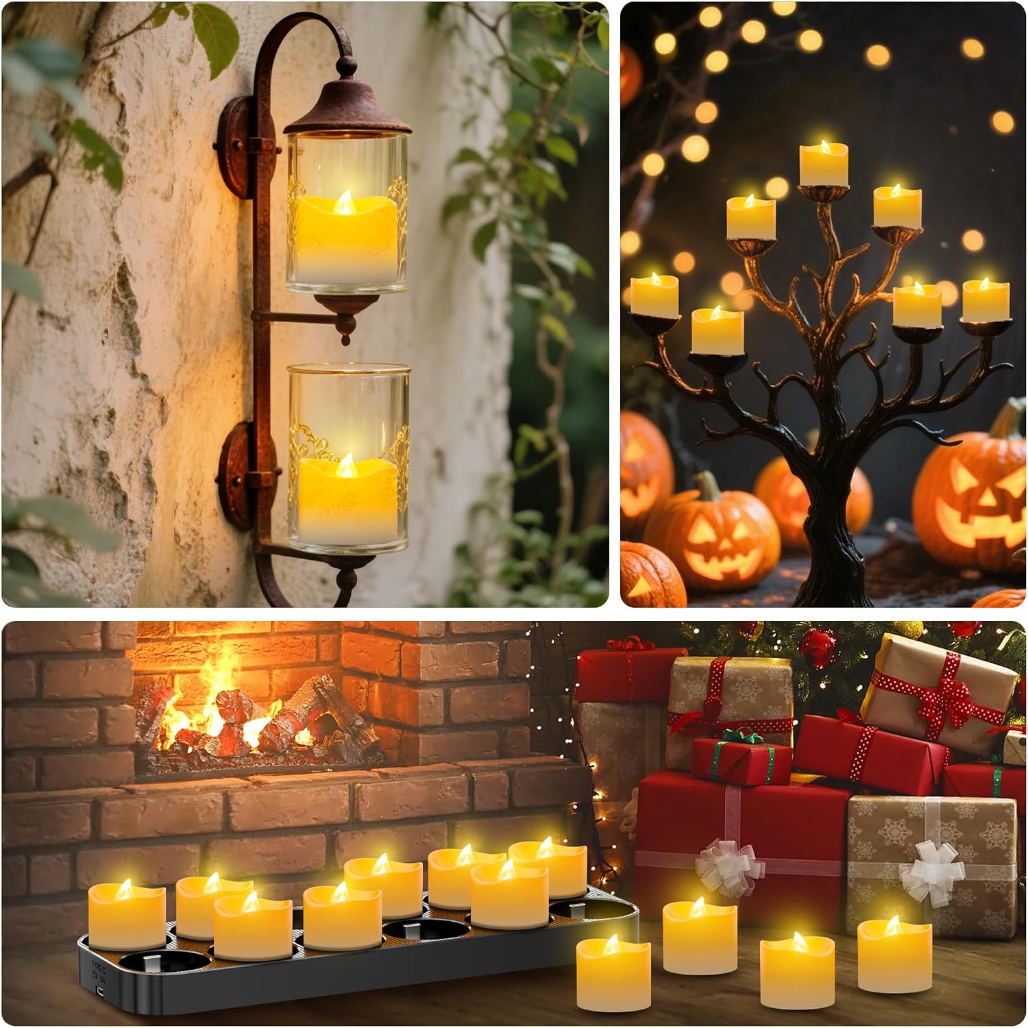 daphomeu daphomeu Aufladbare LED-Teelichter – Pack of 6